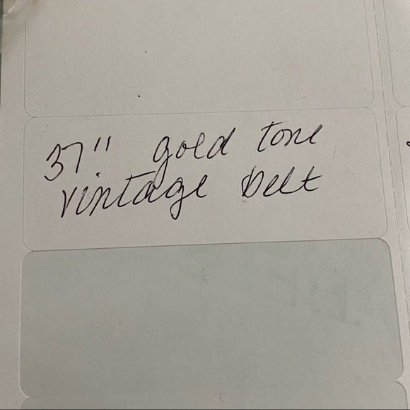 Vintage golden belt